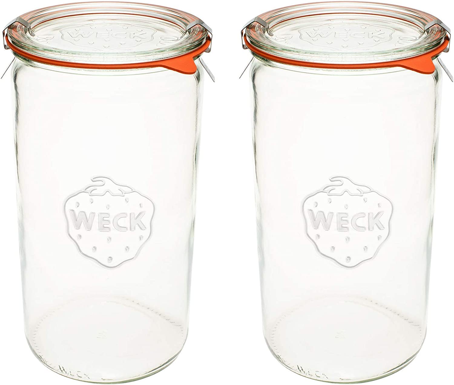 974 - 1 1/2 L Cylindrical Jar (Set of 2) - Weck Jars