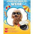 thumbnail image 2 of Gafas de sol para perros pequeños Gafas de protección UV con correas de hombro ajustables Gafas de sol impermeables para mascotas Gafas de sol para mascotas Gafas para mascotas contra el, 2 of 7