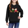 thumbnail image 4 of Lorytime Cute Hoodies for Teen Girls Oversized Boys Christmas Santa Claus Sweatshirt Long Sleeve Tops Festive Pullover, 4 of 4