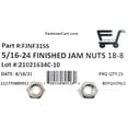 thumbnail image 4 of 5/16-24 Hex Jam Nut Fine Thread UNF 18-8 Stainless Steel (25 Pcs), 4 of 4