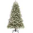 thumbnail image 3 of Árbol de Navidad grande cifrado para el hogar 1,5 metros escena decoración flocado de Navidad verde 1,8/2 metros árbol decorativo, 3 of 5