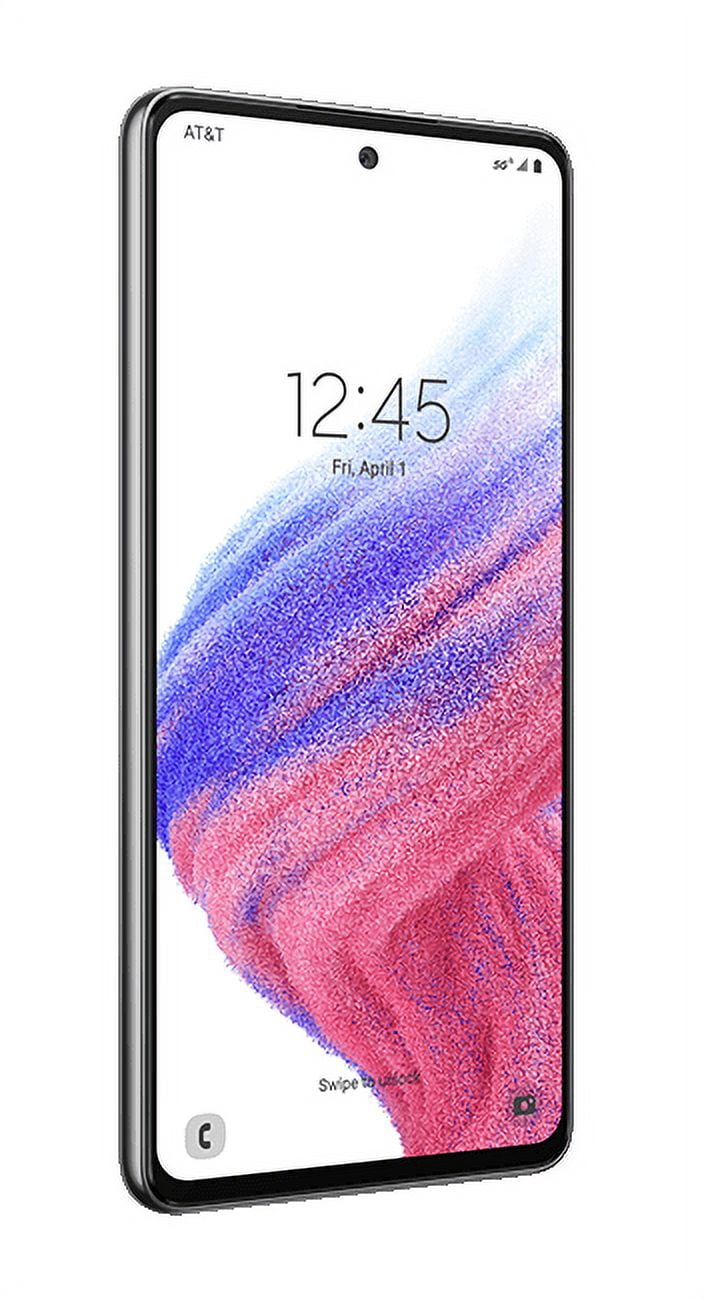 Restored Samsung Galaxy A53 5G 128GB AT&T Unlocked / GSM Unlocked Smartphone - Black (Refurbished)