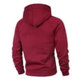thumbnail image 4 of Rggeeun Hoodies For Men Winter Pocket Casual Fashionable Drawstring Zipper Hooded Sweatshirt Solid Color Long Sleeve Hoodies Streetwear, 4 of 8