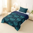 thumbnail image 2 of Feelyou Moth Skeleton Twin Comforter Sets, Retro Boho Bedding Set, 2-Piece, 2 of 7