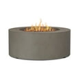 thumbnail image 1 of Real Flame Aegean 36" Round Steel Propane or Natural Gas Fire Pit Table in Mist Gray, 1 of 8
