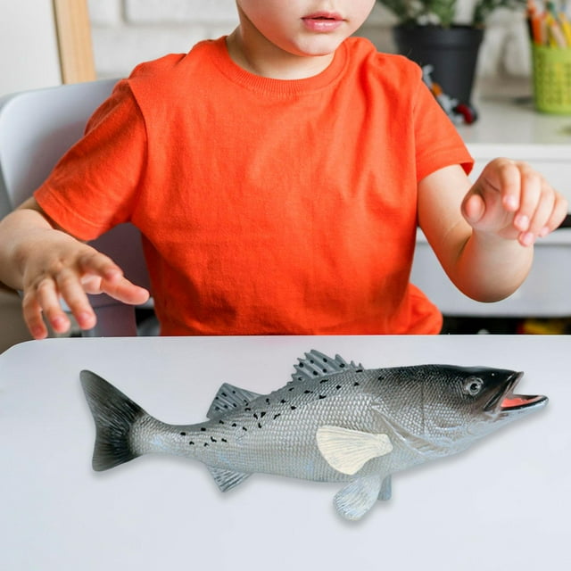 Modelo de Juguete de Animal Marino, Juguetes Cognitivos para Niños, Juguete Educativo, Figuras de Trucha Roja, Figuras de Perca para Fiestas, Niños Y Bajo