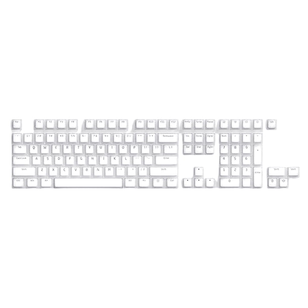 Btafrte Juego Teclas 104 Piezas Molde Teclado para Teclados Mecánicos (blanco)