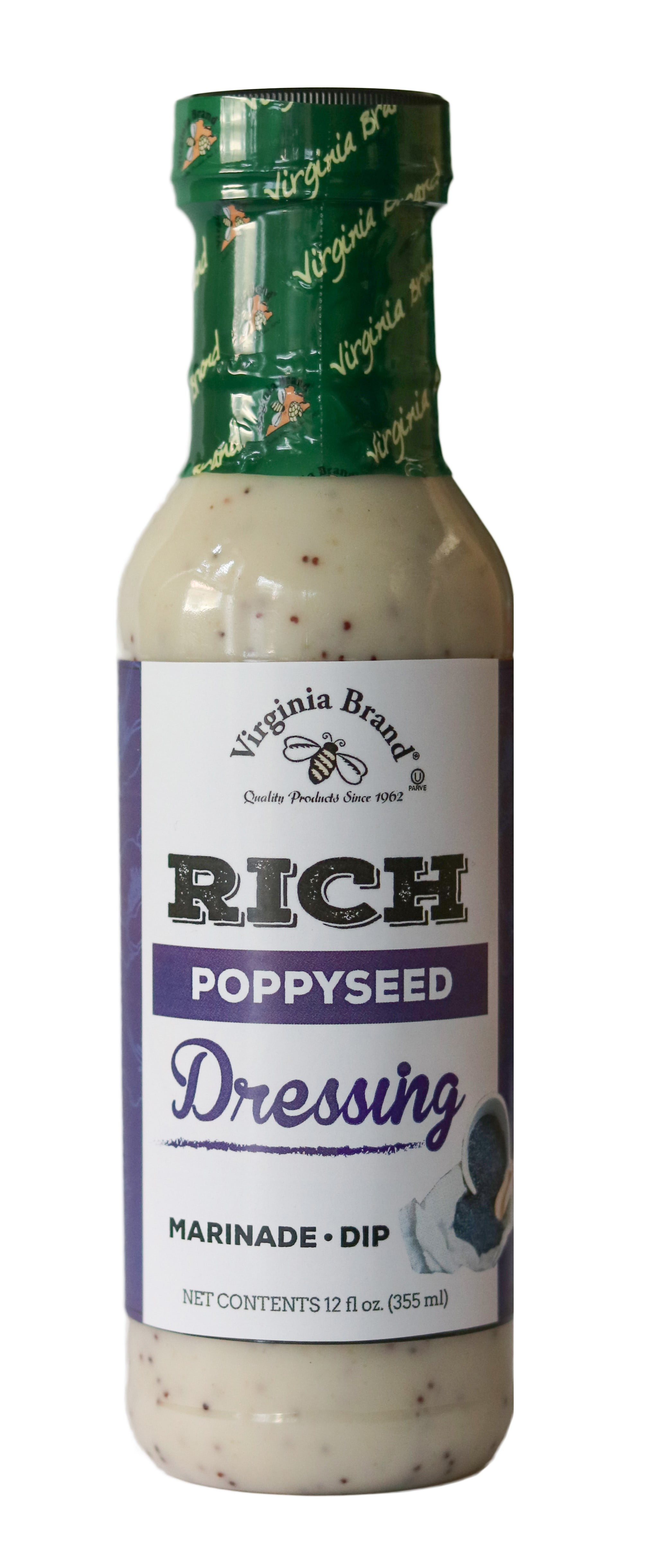 Virginia Brand Rich Poppy Seed Salad Dressing, 12 fl oz