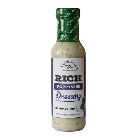 Virginia Brand Rich Poppy Seed Salad Dressing, 12 fl (Best Store Bought Poppy Seed Dressing)