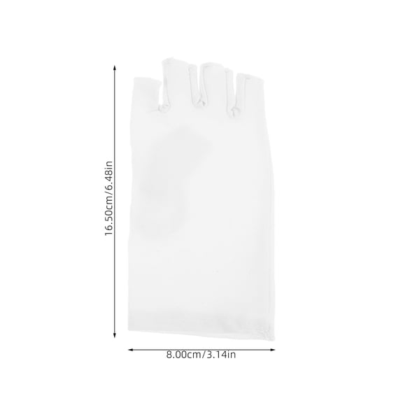 WEUVEB 1Pair Comfortable Stretchable Cloth Gloves with Uv Protection for Outdoor Use