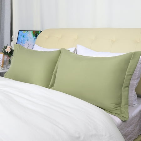 Soft 1800 Microfiber Pillow Shams Set Of 2 Oxford Pillowcases 12 X 16 Inch Sage Green Soft 1800 Microfiber Pillow Shams Set Of 2 Oxford Pillowcases 12 X 16 Inch Sage Green