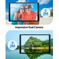 thumbnail image 3 of Tablettes 10.1 Pouces Android 14 Tablette la Plus Récente, 32 Go ROM 1 To Extensible, Processeur Quad-Core Tablette, Batterie 6000mAh, Double Caméra, Wifi, 1280x 800 IPS Tablette PC (Bleu), 3 of 6