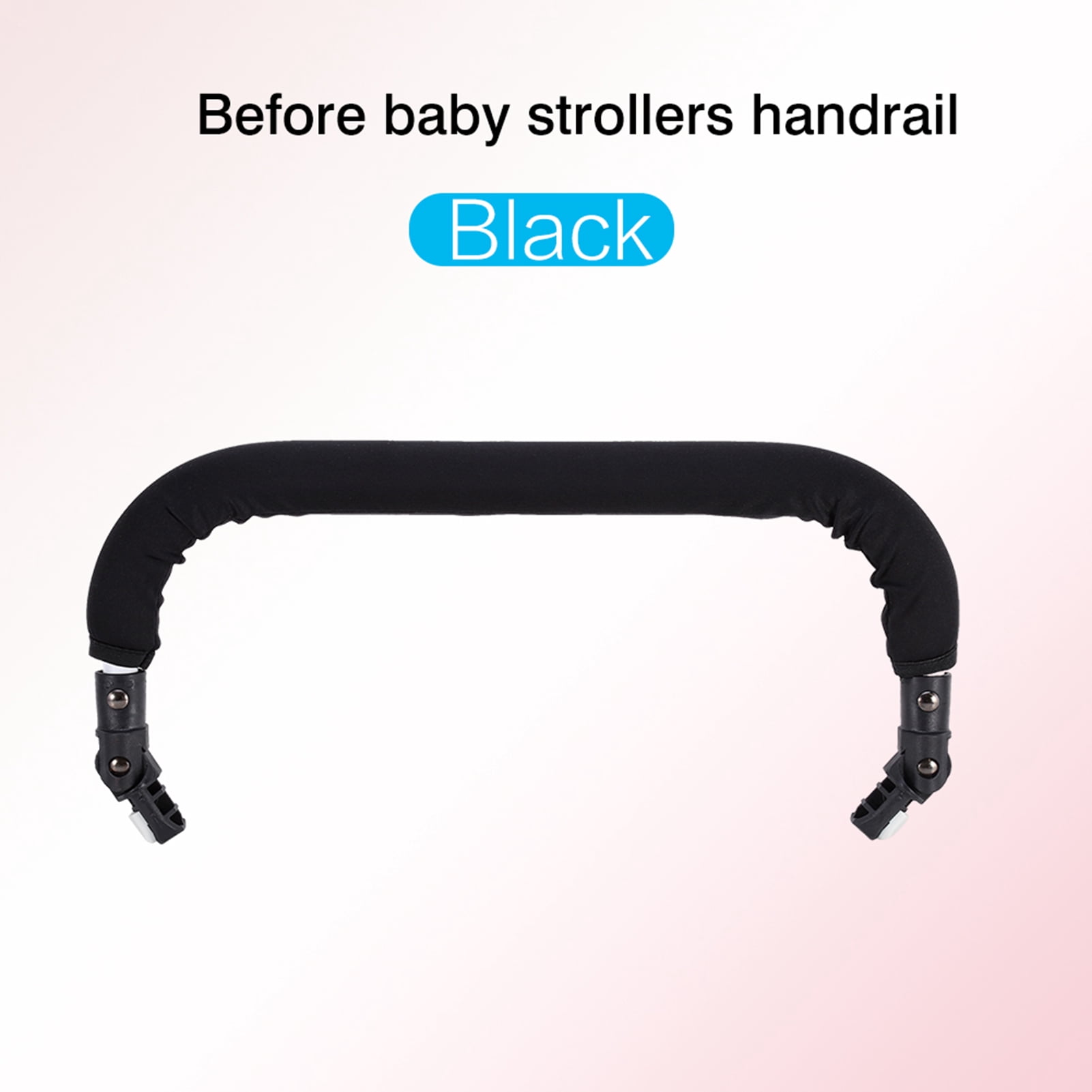 NFTIGB Baby Kids Stroller Pushchair Grip Handlebars Armrest Bumper Bar For Yoyo 1st Generation, Black (17.32 inches / 44 cm)