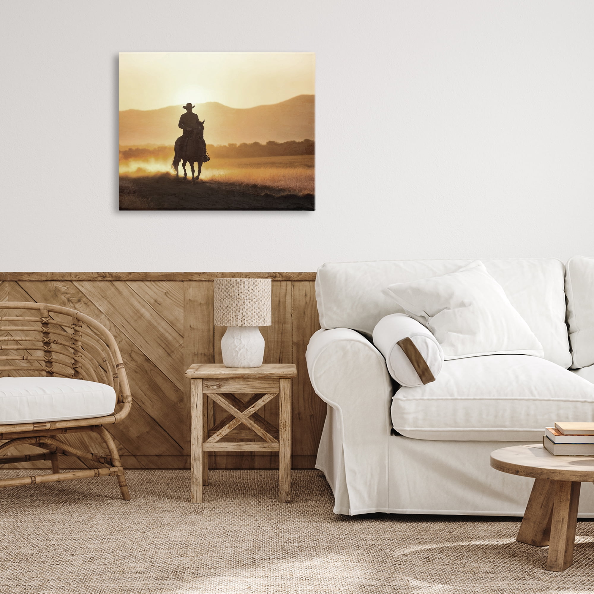Stupell Industries Cowboy's Ride Home Canvas Wall Art, design by Kim Allen
