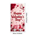 thumbnail image 1 of Bannière de la Saint-Valentin Décoration de Célébration Toile de Fond Cœur Gnomes Roses Rouges Amour Fond Événement Mariage Fête Présentoir Festival, 1 of 3