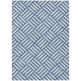 thumbnail image 2 of Addison Rugs Chantille Indoor/Outdoor Transitional Squares Blue Washable Rectangle Rug, 3' x 5', 2 of 6