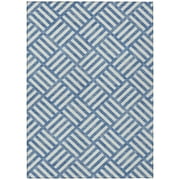 Addison Rugs Chantille ACN620 Blue 3' x 5' Indoor Outdoor Area Rug, Easy Clean, Machine Washable, Non Shedding, Bedroom, Living Room, Dining Room, Kitchen, Patio Rug