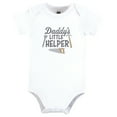thumbnail image 3 of Hudson Baby Infant Boy Cotton Bodysuits, Daddys Helper Tools, 0-3 Months, 3 of 5