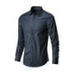 thumbnail image 1 of pstuiky hombres de manga larga, Camisa de lino de manga larga con botones y botones de color liso para hombre top de hombre m, 1 of 6