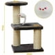 thumbnail image 2 of Árbol para gatos, juguete para gatos de tres capas Árbol para gatos Rascador Centro de actividades Perreras Columnas reforzadas Gran capacidad 20 cm x 20 cm x 40 cm negro, 2 of 5