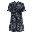 thumbnail image 5 of Time and Tru Women's Cotton Double Cloth Mini Dress with Drop Waist, Sizes XS-XXXL, 5 of 5