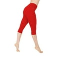 thumbnail image 1 of Leggings Rouges pour Femmes Grande Taille Amples Anti-Exposition Absorption de la Sueur Perméabilité Haute Élasticité Ultra Légers pour Course Entraînement Physique Yoga Pantalons et Shorts. Pantalons de Yoga, 1 of 3