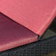 thumbnail image 3 of Anthony Outdoor Wicker Adjustable Chaise Lounge with Cushion, Grey, Red, 3 of 5