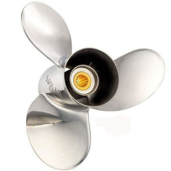 New Stainless Steel Propeller Compatible With Yamaha Vmax Vx200 3.1L Ox66 15 Spline 200 130-300 HP For Years 2000-2005 By 3541-153-17 Diameter 15" x 17" Pitch x 15-Spline 3-Blades RH Titan 3