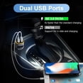 thumbnail image 4 of Transmisor FM, Transmisor Bluetooth 5.0 para Auto Transmisor de Radio para Auto Kit Manos Libres para Auto Reproductor MP3 Cargador de Auto QC3.0 con Pantalla LED Soporte Unidad USB, 4 of 5