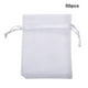 thumbnail image 3 of Scienceny 50 Uds. Bolsa de malla ligera y duradera de tela para frutas con cierre de cordón bolsa de protección de frutas bolsa a prueba de Jardín y Patio blanco 10*12 CM, 3 of 6