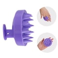 thumbnail image 5 of CSSJKYJ Scalp Massager Brush for Hair Growth – Silicone Scalp Scrubber & Scalp Exfoliator – Manual Scalp Massager Brush for Wet or Dry Use – Hair Massager Scalp Shampoo Brush Tool (Purple), 5 of 9