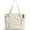 Beige, variant on Crush Tote Bag for Women, 20L Puffer Work Tote with Zipper, Travel Essentials Quilted Nurse Hospital Bag