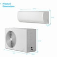 thumbnail image 2 of DISHUP 24000 BTU Wifi Enabled Mini Split Air Conditioner & Heater with Remote, 230V, Wall Mounted, 60Hz,White, 2 of 10