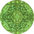 thumbnail image 1 of Ahgly Company Indoor Round Medallion Green Traditional Area Rugs, 3' Round, 1 of 1