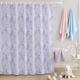 thumbnail image 2 of Shower Curtain Light Purple Lavender Silhouette Shower Curtains for Bathroom Decor, Waterproof Polyester Shower Curtain Set with Hooks, Extra Long 72" x 78" Spring Plant, 2 of 9