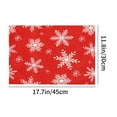 thumbnail image 2 of Wadada Christmas Placemats Table Placemats Plastic Seasonal Table Mats Decoration Washable Red Winter Xmas Holiday Placemats Decoration for Kids Home Kitchen Dining Room Housewarming Gifts, 2 of 6