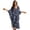 Black and Blue - Sea Turtle, variant on Women's Kaftan Maxi Dress Cow Aztec Print Batwing Sleeve V Neck Beach Swimsuit Cover Ups Loose Fit Bathing Suit Coverup Lightweight Caftan Dresses Soft Loungewear