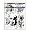 thumbnail image 1 of Dina Wakley Media Transparencies 8.5"X10.75" 2/Pkg-Abstract Portraits Set 1, 1 of 1
