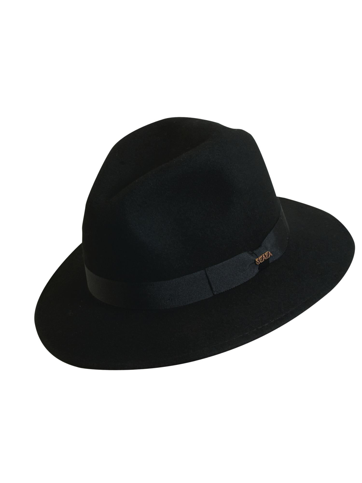 scala classico men's crushable felt outback hat