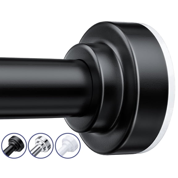 TITGIPE No Drill Telescopic Shower Curtain Rod 32-92" Adjustable Spring Tension Rod with Anti-Skid Design Rust-Resistant Stainless Steel for Bathroom