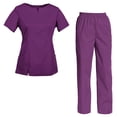thumbnail image 1 of Women's Scrubs Set Scrub Top and Pants Scrubs Set, 1 of 3