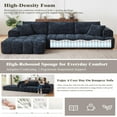 thumbnail image 7 of GNIXUU 108.3" Modular Sectional Sofa, Cloud Boneless Couch for Living Room, Bedroom and Apartment, Convertible L-Shape Couches with Chaise,Oversized Deep Seat 3-Seater Sofas (Blue,Left Facing), 7 of 7