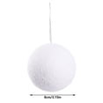 thumbnail image 3 of 12-30PC Christmas Foam Balls White Hanging Ornaments Set Decorative Baubles for Xmas Tree Holiday Party Wedding Home Decor Elegant DIY Craft Pendants Model Making Supplies Creative Foam Material, 3 of 4