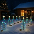 thumbnail image 6 of Vacemry Under $5 Solar Christmas Tree Light, 8 Lighting Modes Color Changing LED, IP55 Waterproof Outdoor Garden Decor, Automatic Dusk to Dawn Operation for Patio, 6 of 7