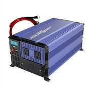 PowerBright 4000 Watts Power Inverter 12V DC to 120V AC Converter for RV, Truck, Off-Grid Inverter, Modified Sine Wave Car Inverter, Dual 110V AC Outlets-Installation Kit Included