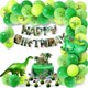 thumbnail image 1 of Kit de globos para fiesta de cumpleaños de dinosaurios, 71 unidades, látex verde y papel de aluminio, 1 of 4