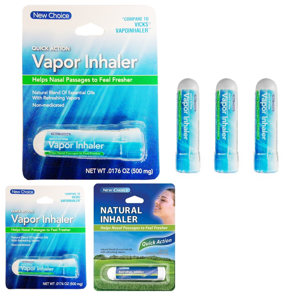3 X Vapor Inhaler Sinus Nasal Decongestant Allergy Mucus Relief