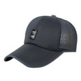 thumbnail image 2 of Only Moment Blue Structured Baseball Hats for Men Women Polyester Soft Crown Washed Dad Hat, Oversized Denim Cap for Men Women Golf, Travel, Daily Wear One Size, 2 of 6