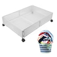 thumbnail image 1 of Cajón de Almacenamiento de Zapatos Debajo de la Cama Contenedores de Almacenamiento Debajo de la Cama Tipo Extraíble con Patrón de Cuadrícula de Ruedas para Ropa de Juguete ANGGREK Otros, 1 of 8