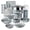 Gray, variant on Granitestone Ceraluxe 20 Pc Pots and Pans Set Non Stick, Ceramic Cookware Set with 5-Pc Bakeware, Deep Frying Pan & Steamer, Oven & Dishwasher Safe, Beige